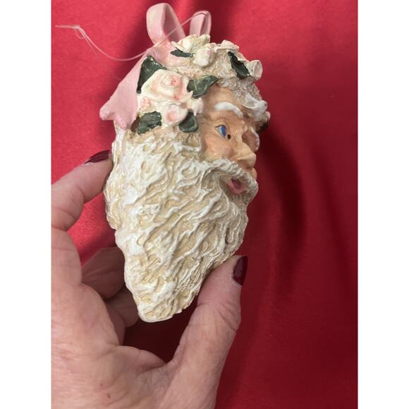 Vintage Santa Claus Christmas Tree Ornament Paper Mache by Silvestri 5" - Picture 2 of 6